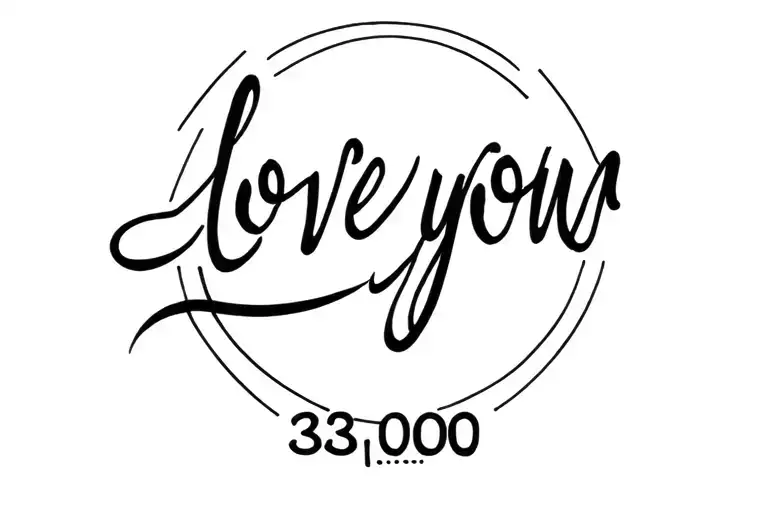 please make concept designs for a tattoo that says love you 3000 from marvel tattoo design idea