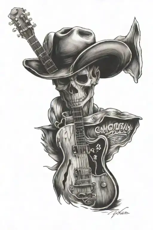 country music tattoo design idea