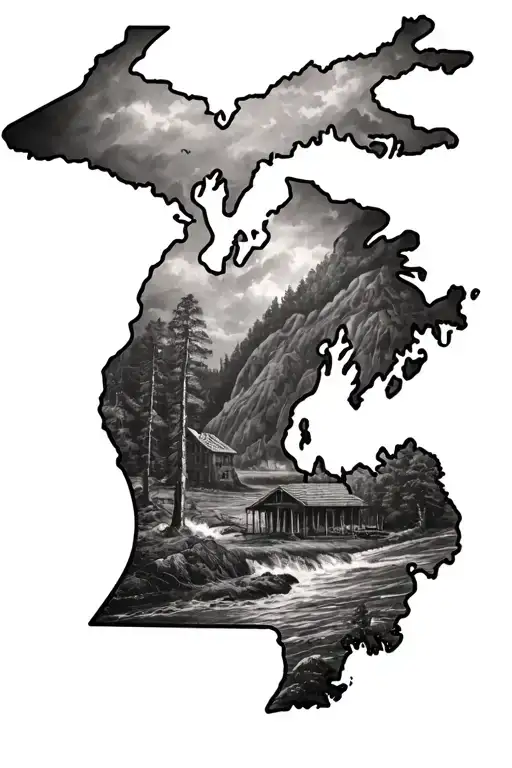 michigan to west virginia sleeve tattoo tattoo design idea
