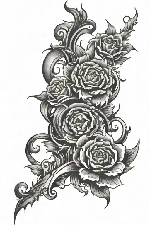 Number 3750 tattoo design idea