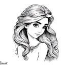 Rapunzel tattoo design idea