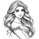 Rapunzel tattoo design idea