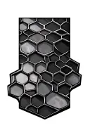 honeycomb pattern tattoo design idea