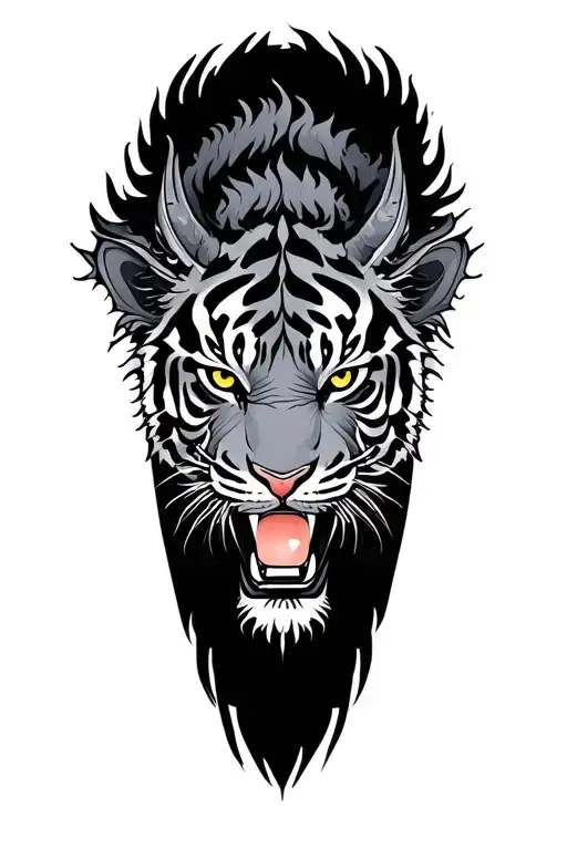 tiger and dragon japanese tattoo design idea