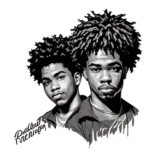 boondocks Riley and huey freeman sleeve tattoo  tattoo design idea