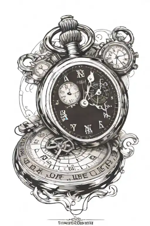 a stopwatch with the words thats life inscribed into the middle of it  tattoo design idea