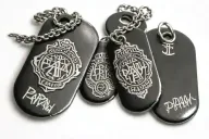 dog tags memorial for papaw tattoo design idea