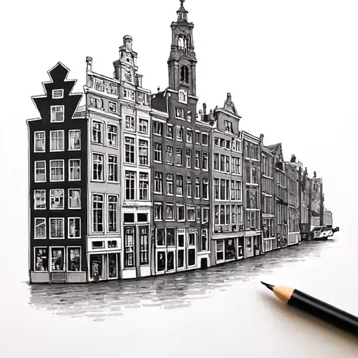 Amsterdam and Cologne  tattoo design idea