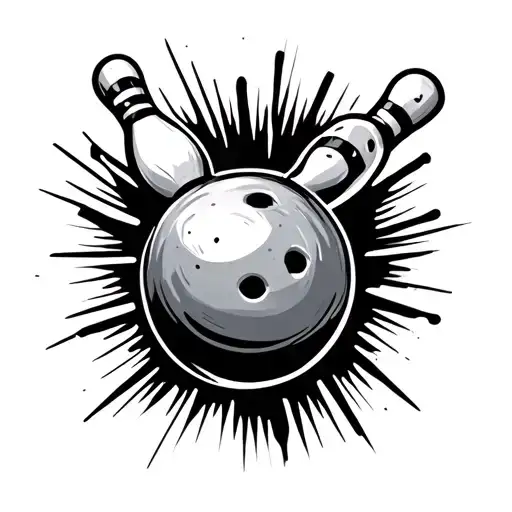 Bowling tattoo design idea