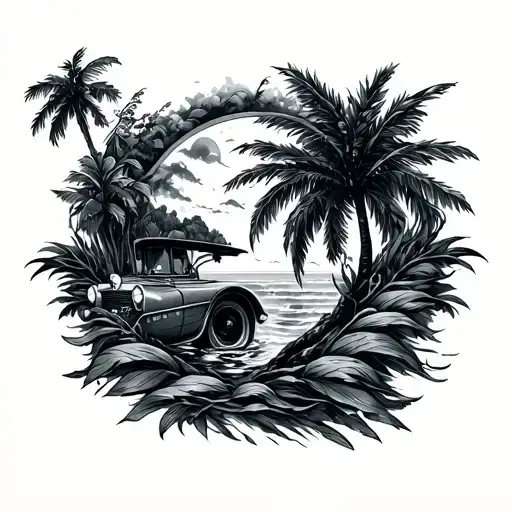 love to travel let the life or destiny leads your way, go with the flow, just be yourself dont pretend to be someone els tattoo design idea