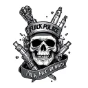 Fuck Police tattoo design idea