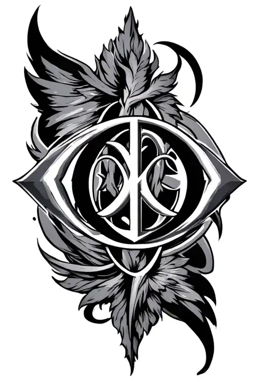 Alpha Omega tattoo design idea
