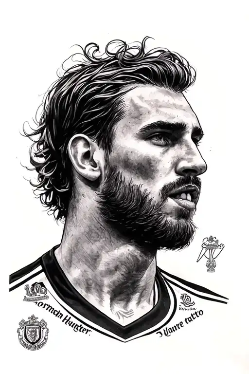 leeds united norman hunter 6 19-01-2025 tattoo design idea