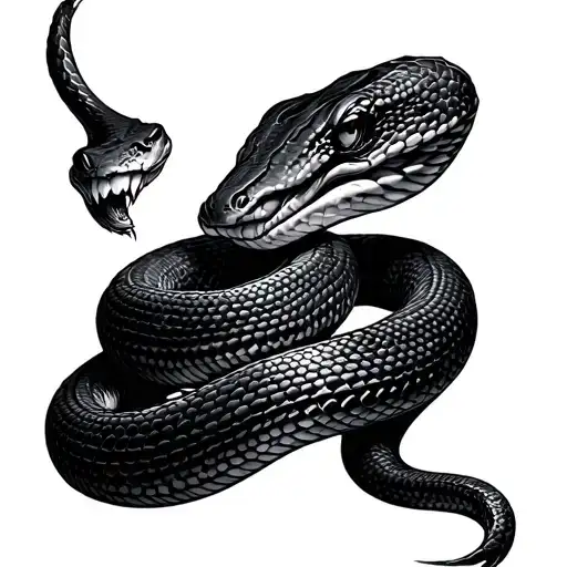 Collarbone Snake tattoo design idea
