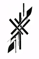 cross reverse cross tattoo design idea
