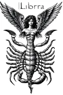 libra mom of a pisces, virgo, scorpio, and gemini sign tattoo design idea