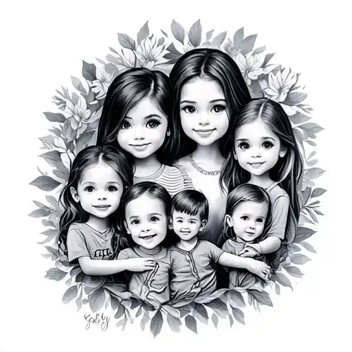 I am from Utah. I was born on September 5th, 1990 I have a beautiful wife and 5 kids. 4 girls and one boy. I Love my fam tattoo design idea