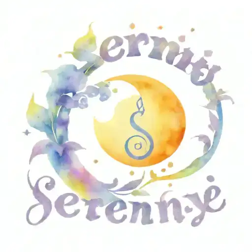 serenity prayer tattoo design idea