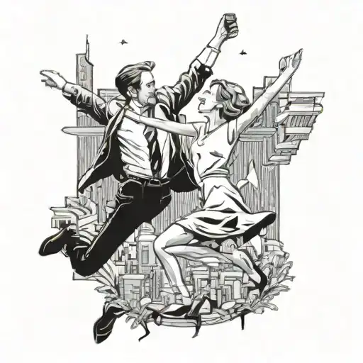 based on the movie La La land  tattoo design idea