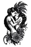 lost love one tattoo design idea