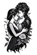 lost love one tattoo design idea