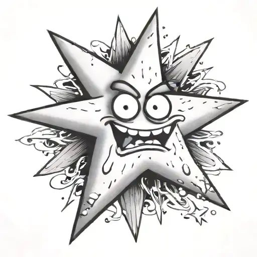 Patrick star tattoo design idea