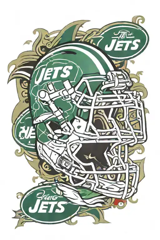 New York jets football tattoo design idea