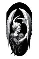 lucifer fallen angel tattoo design idea