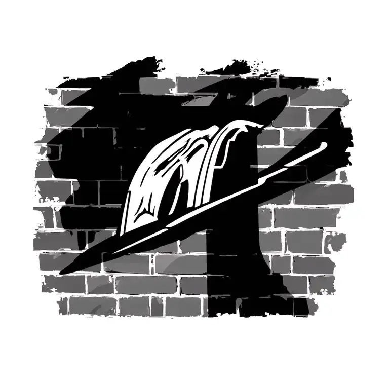 leeds united brick wall tattoo design idea