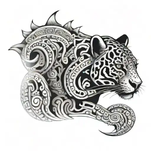 Mayan Jaguar tattoo design idea