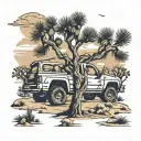 joshua tree tattoo design idea