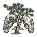 joshua tree tattoo design idea
