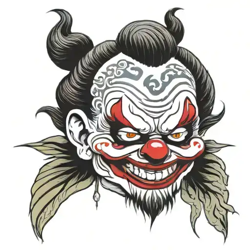 art the clown tattoo design idea