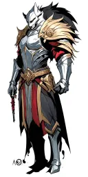 Scar knight after war tattoo design idea