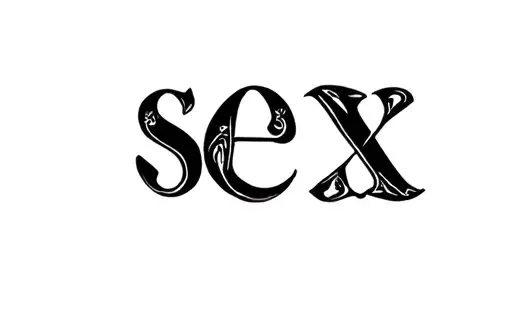 "sex" tattoo design idea