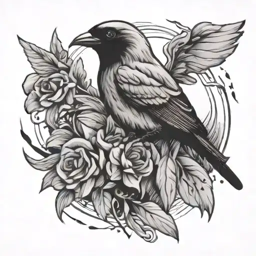 Bird Strike tattoo design idea