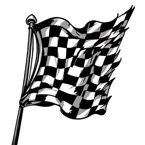 Checkered Flag tattoo design idea