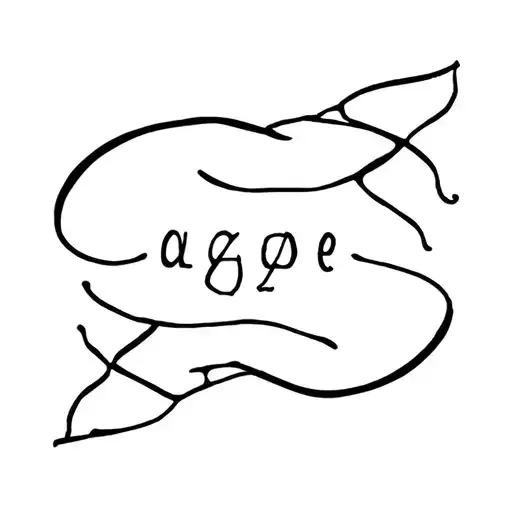 agape in greek tattoo design idea