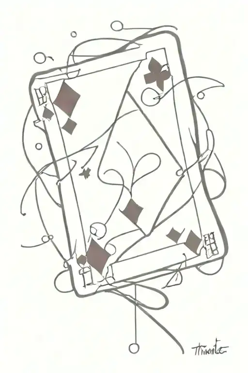 Making the best out of the cards (in life) you’ve been dealt tattoo design idea
