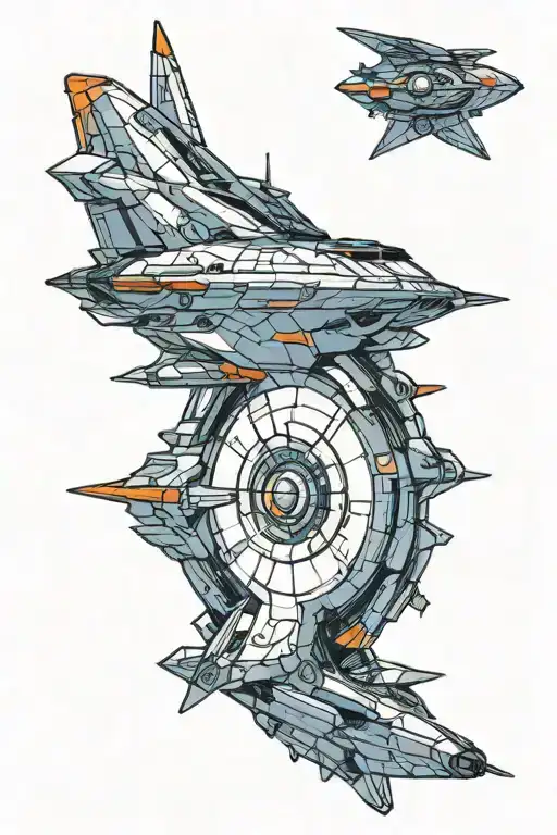 Mass Effect Normandy Ship tattoo design idea