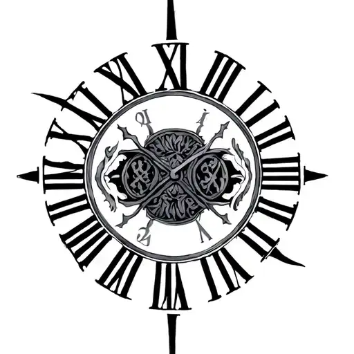 2022 Roman Numerals tattoo design idea