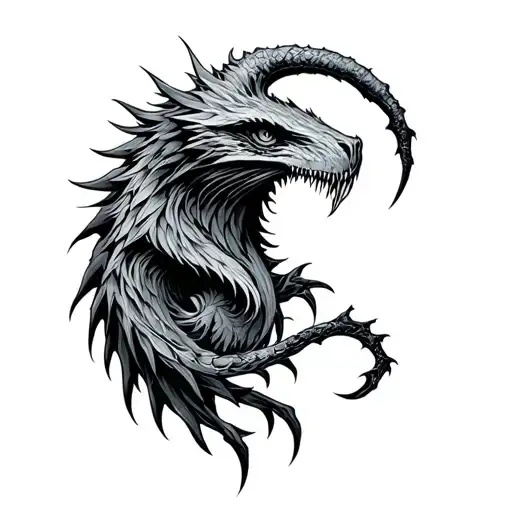 Cryptid tattoo design idea