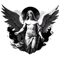 archangel raphael healing tattoo design idea