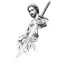 Saint Paul with a sword tattoo design idea
