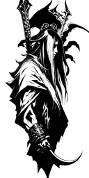 sephiroth final fantasy 7 tattoo design idea