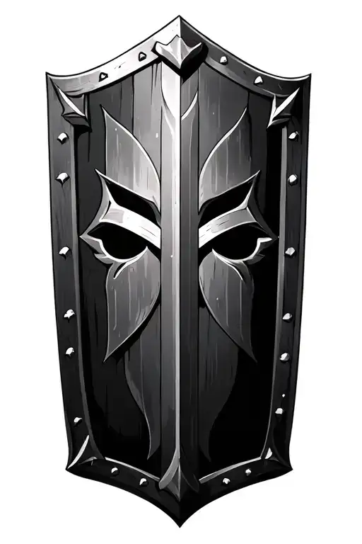 shield viking tattoo design idea