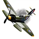 spitfire fighter plane tattoo design idea