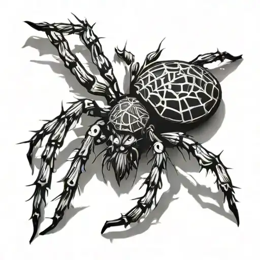spider tattoo design idea