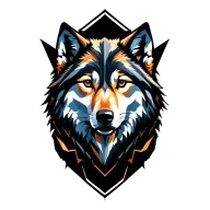 wolf looking forward tattoo design idea