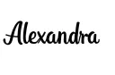 "Alexandra " tattoo design idea